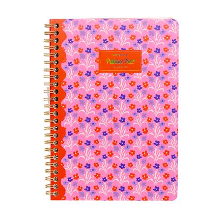 Spirálfüzet, A5, vonalas, 100 lap, PUKKA PAD "Floral Jotta Notebook", vegyes minta